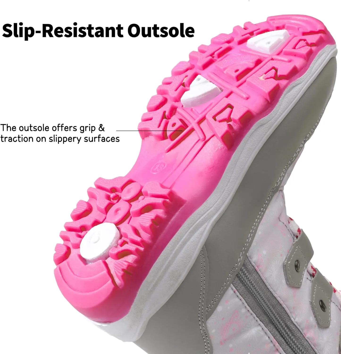 DREAM PAIRS Girls Snow Boots Warm Cozy Anti-Slip Lightweight Mid Calf Faux Fur Lining Winter Shoes for Little/Big Kids