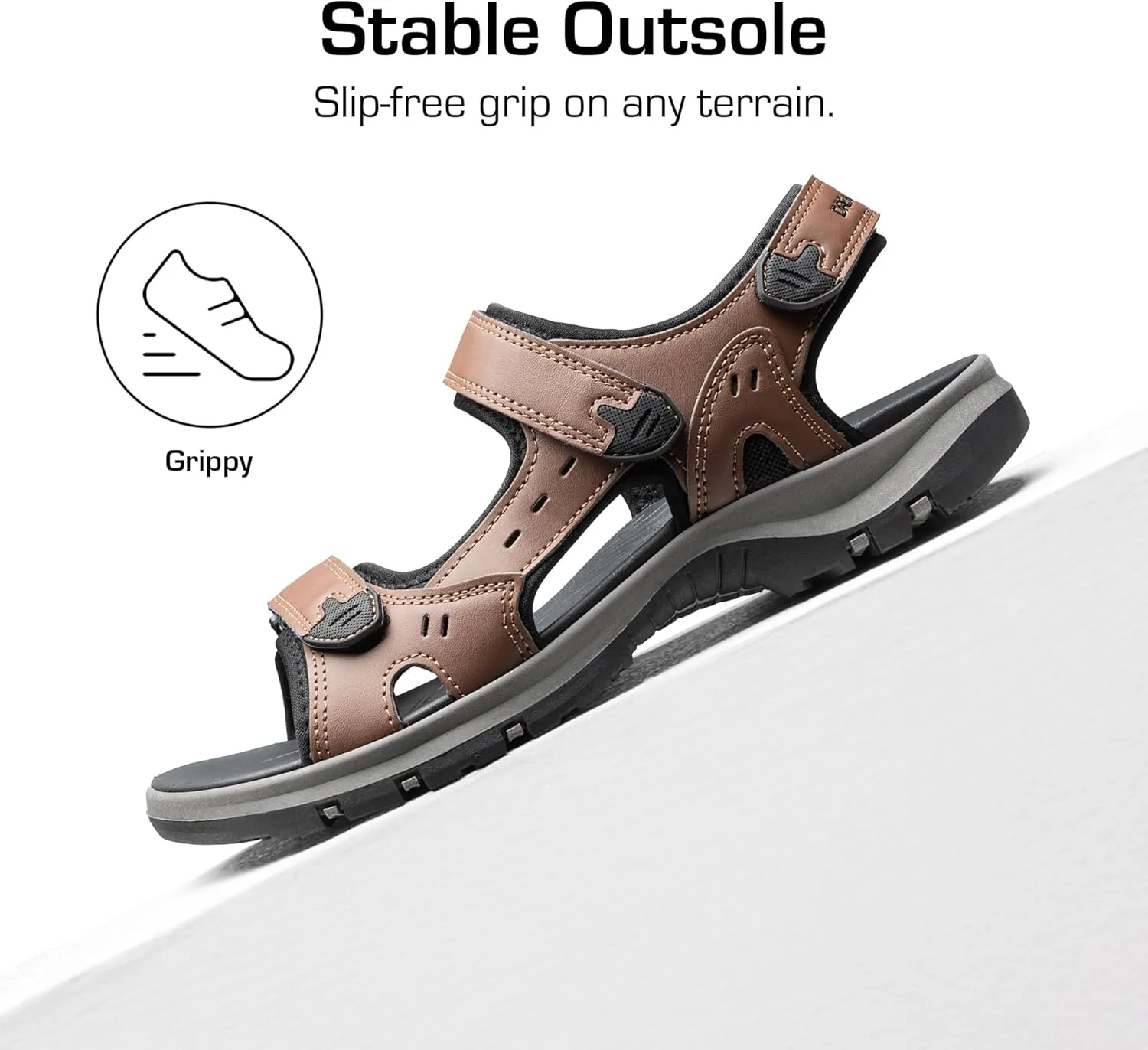DREAM PAIRS Men’s Arch Support Hiking Sandals Sport Outdoor Athletic Comfortable Summer Beach Water Sandals