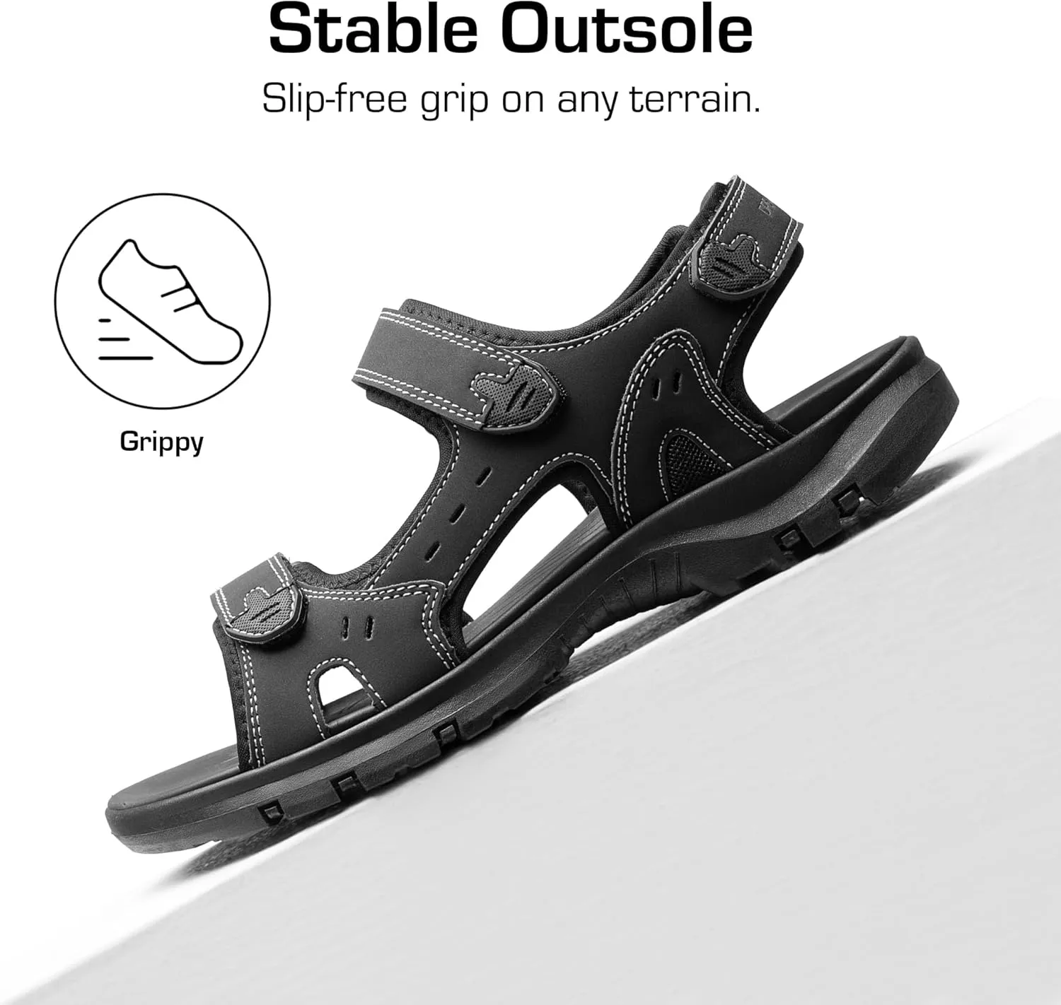 DREAM PAIRS Men’s Arch Support Hiking Sandals Sport Outdoor Athletic Comfortable Summer Beach Water Sandals