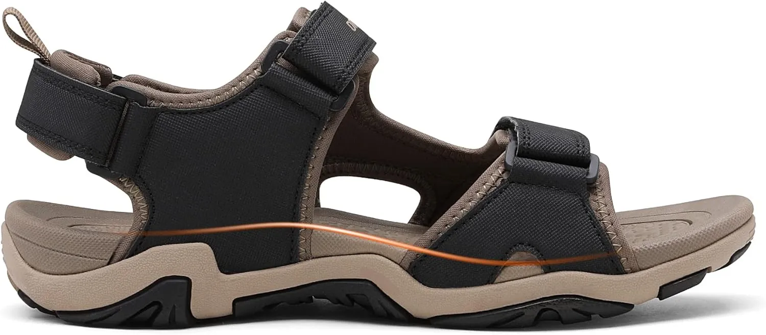 DREAM PAIRS Men's Sandals Hiking Water Beach Sport Outdoor Athletic Arch Support Summer Sandals