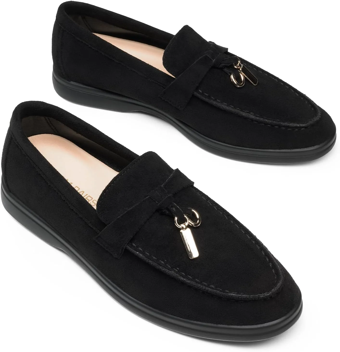 DREAM PAIRS Women's Loafers Suede Loafer Slip-on Comfortable Casual Dressy Business Work Shoes with Arch Support