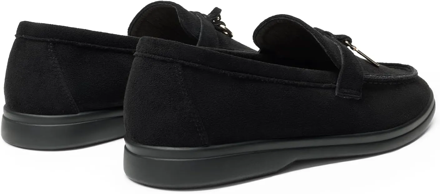 DREAM PAIRS Women's Loafers Suede Loafer Slip-on Comfortable Casual Dressy Business Work Shoes with Arch Support