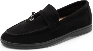 DREAM PAIRS Women's Loafers Suede Loafer Slip-on Comfortable Casual Dressy Business Work Shoes with Arch Support