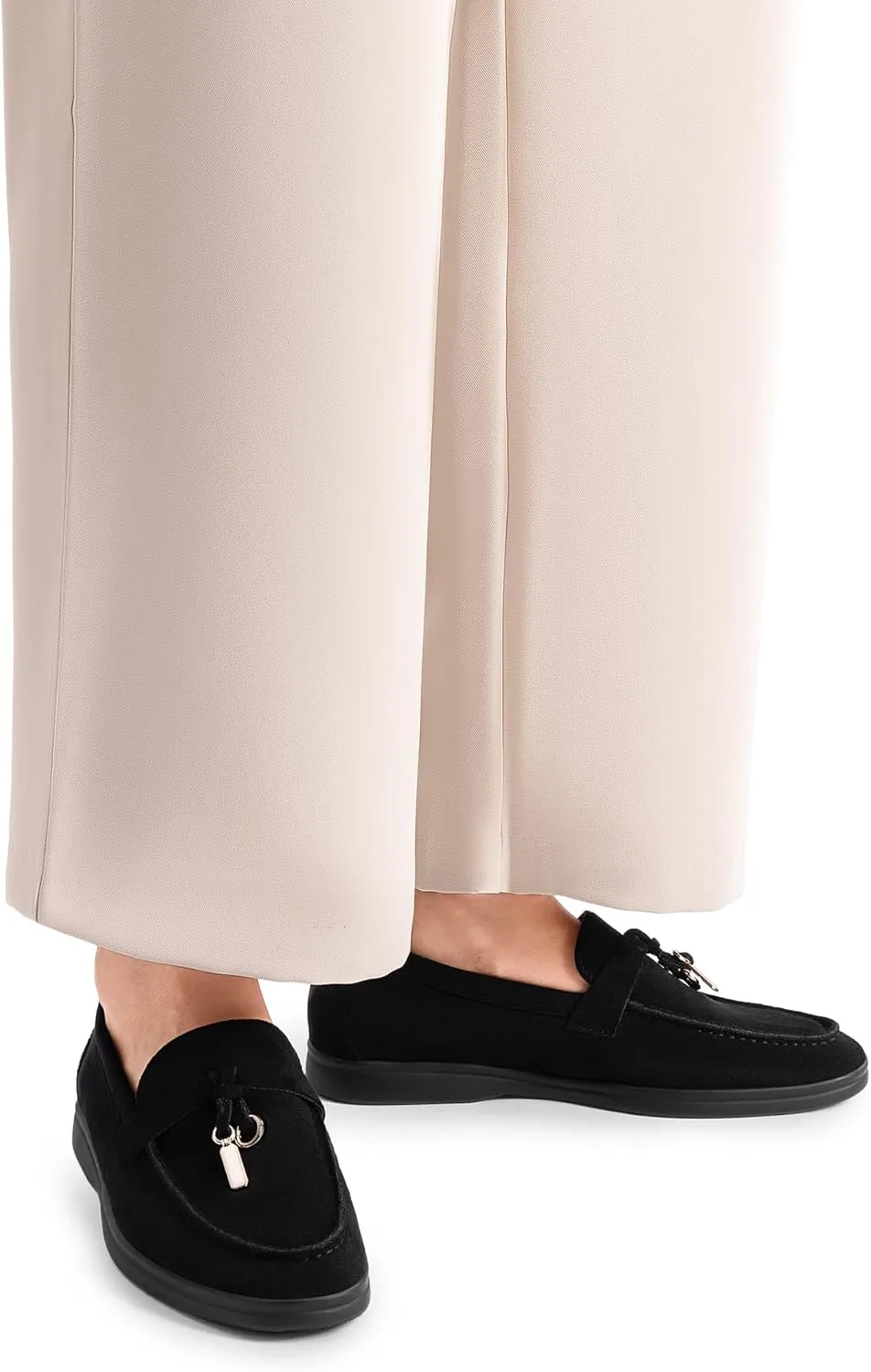 DREAM PAIRS Women's Loafers Suede Loafer Slip-on Comfortable Casual Dressy Business Work Shoes with Arch Support