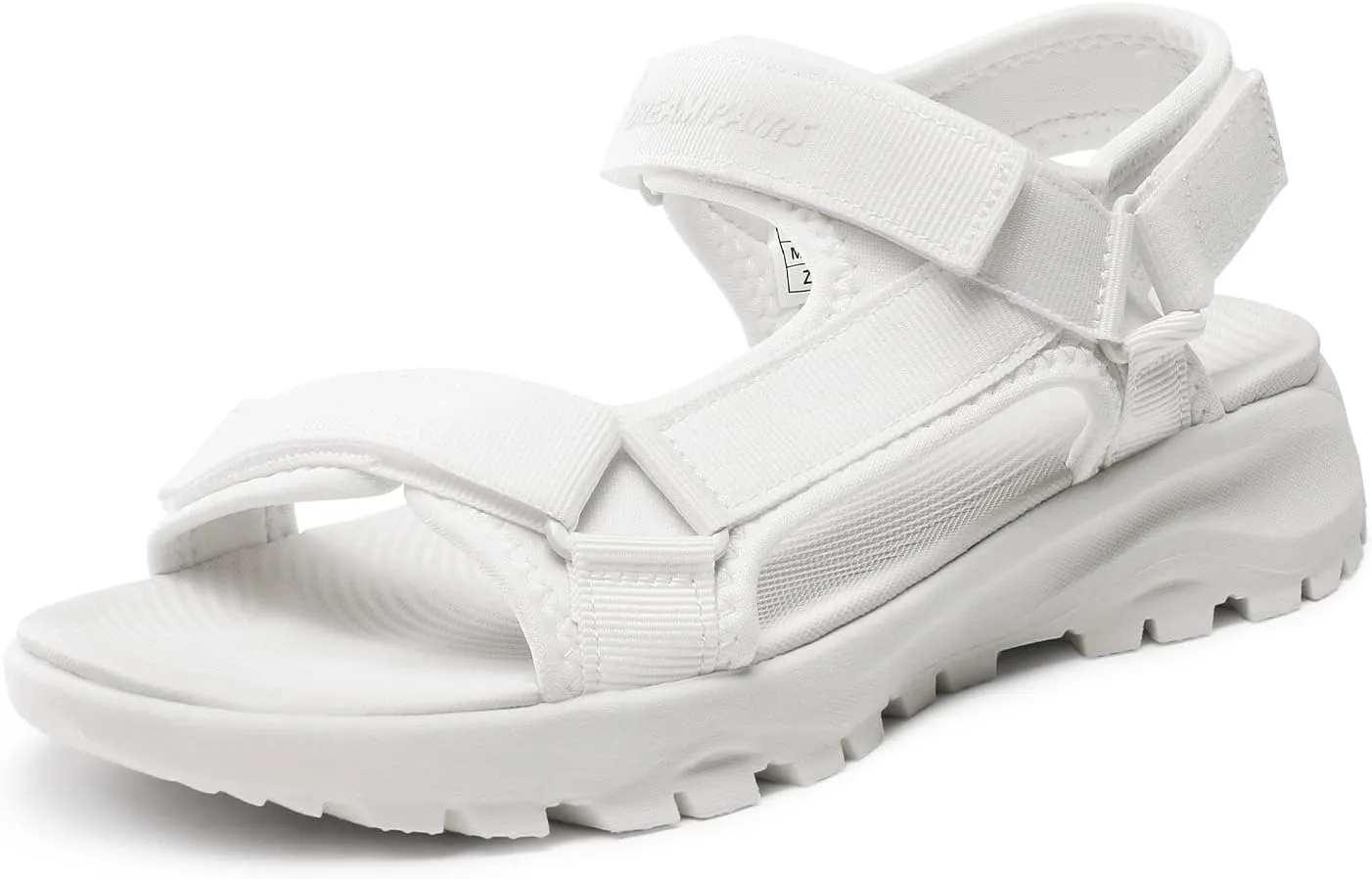 DREAM PAIRS Womens Sandals, Light Weight Hiking Sandals for Women, Comfortable Athletic Quick-Drying Walking Water Sandals with Hook and Loop Straps and Soft Insole for Beach Vacation Adventure