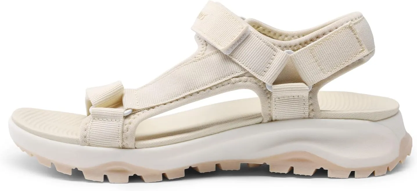 DREAM PAIRS Womens Sandals, Light Weight Hiking Sandals for Women, Comfortable Athletic Quick-Drying Walking Water Sandals with Hook and Loop Straps and Soft Insole for Beach Vacation Adventure