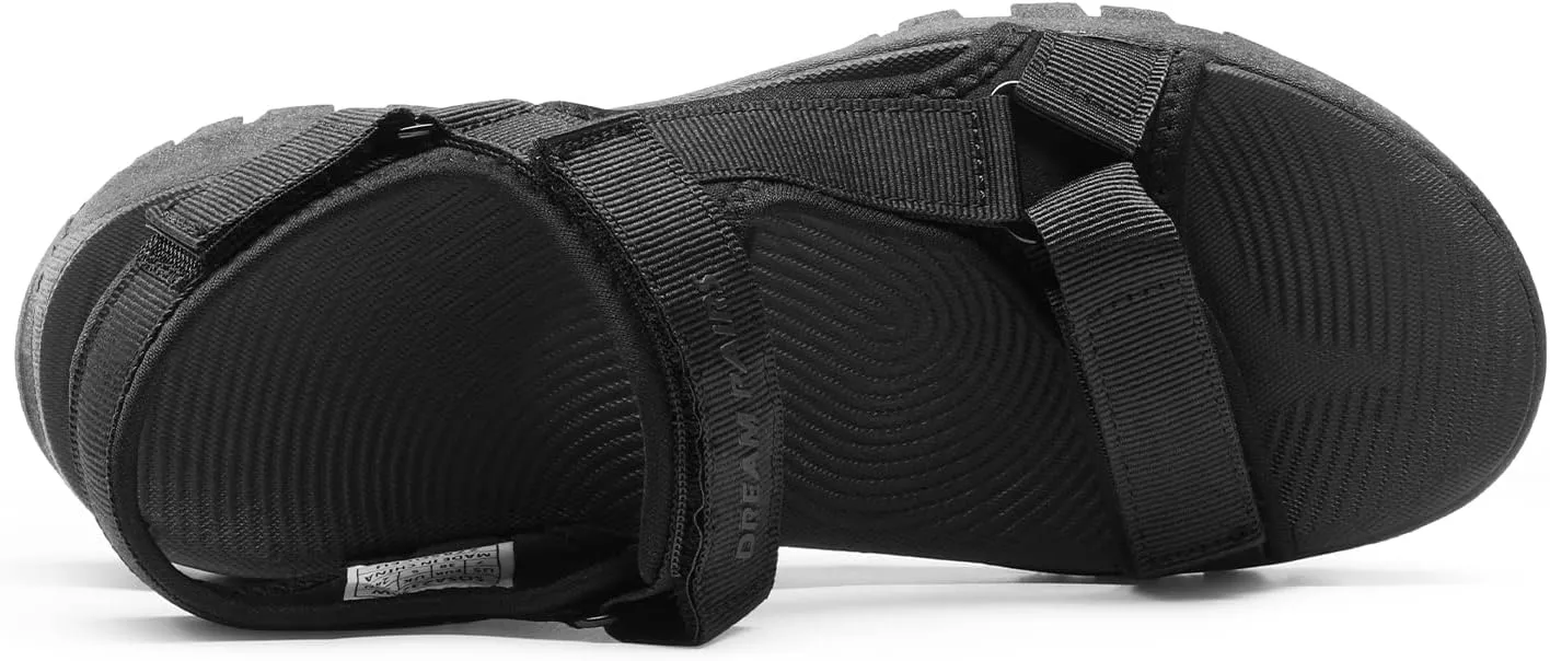 DREAM PAIRS Womens Sandals, Light Weight Hiking Sandals for Women, Comfortable Athletic Quick-Drying Walking Water Sandals with Hook and Loop Straps and Soft Insole for Beach Vacation Adventure