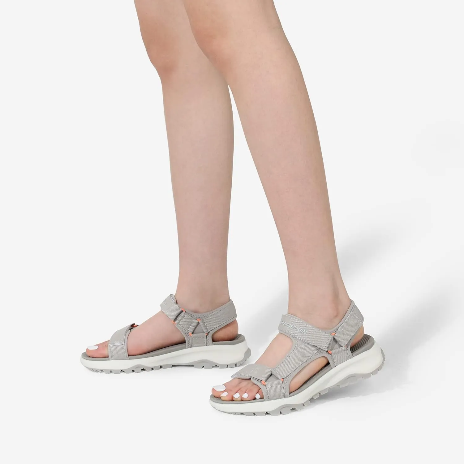 DREAM PAIRS Womens Sandals, Light Weight Hiking Sandals for Women, Comfortable Athletic Quick-Drying Walking Water Sandals with Hook and Loop Straps and Soft Insole for Beach Vacation Adventure