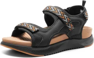 DREAM PAIRS Women's Walking Sandals Arch Support Orthopedic Recovery Hiking Sandals Thick Athletic Cushion Adjustable Strap for Plantar Fasciitis