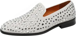 ELANROMAN Men's Loafers Leather Wedding Party Dress Shoes