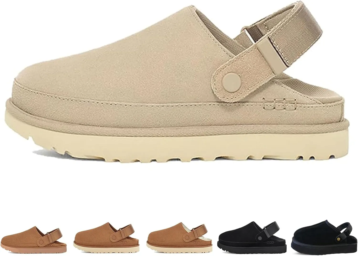Fashion Women's Clogs Slippers Casual Non Slip Sandals Adjustable Comfort Clogs Sandals Women's Mules and Clogs Warm Outdoor Indoor Use