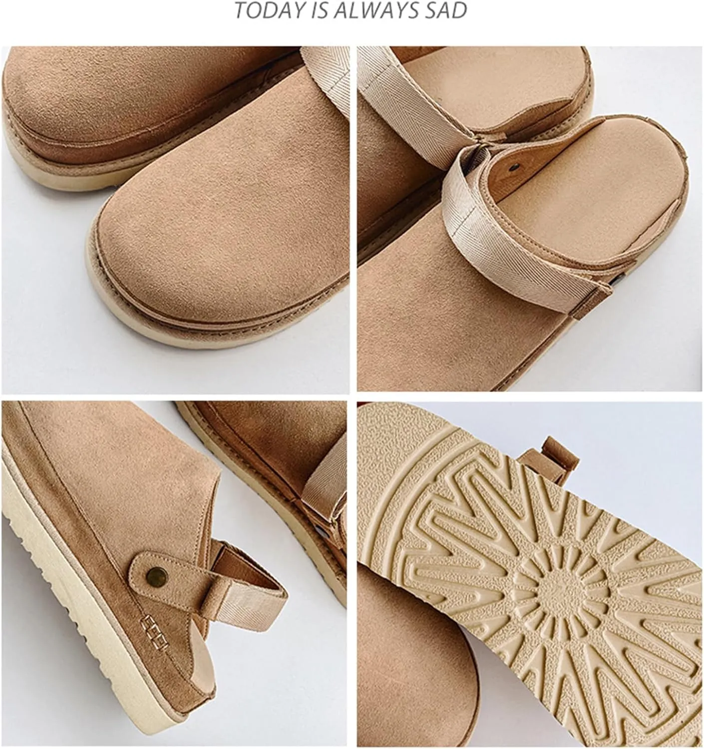 Fashion Women's Clogs Slippers Casual Non Slip Sandals Adjustable Comfort Clogs Sandals Women's Mules and Clogs Warm Outdoor Indoor Use