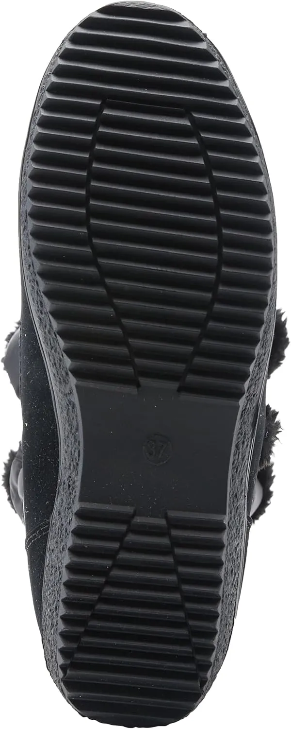 Flexus Spring Step Citywalk Tall Waterproof Winter Boots for Women - Ladies Snow Boots with Cozy Nylon & Faux Fur Lining - Women's Mid-Calf Boots with Zipper Closure