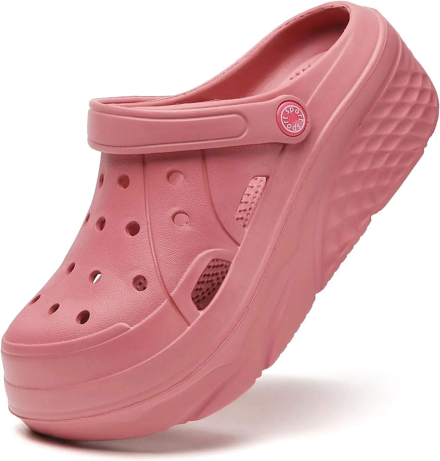 FLIOZY Women's Gardener Platform Clogs Slippers Hight Heels Mules Clog Wedge Sandals Outdoor Beach Shoes