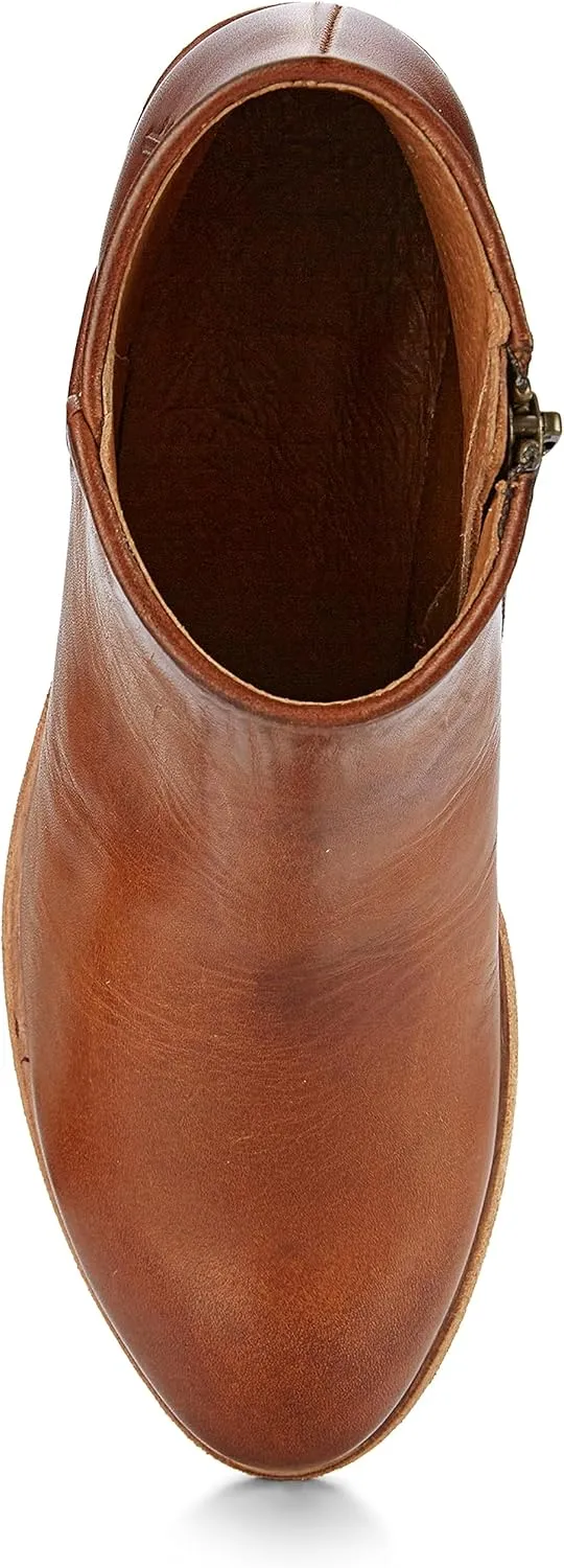 Frye Carson Piping Booties for Women Made from Soft Full-Grain Leather with Signature Western-Inspired Piping Detail and Supple Leather Lining – 4” Shaft Height