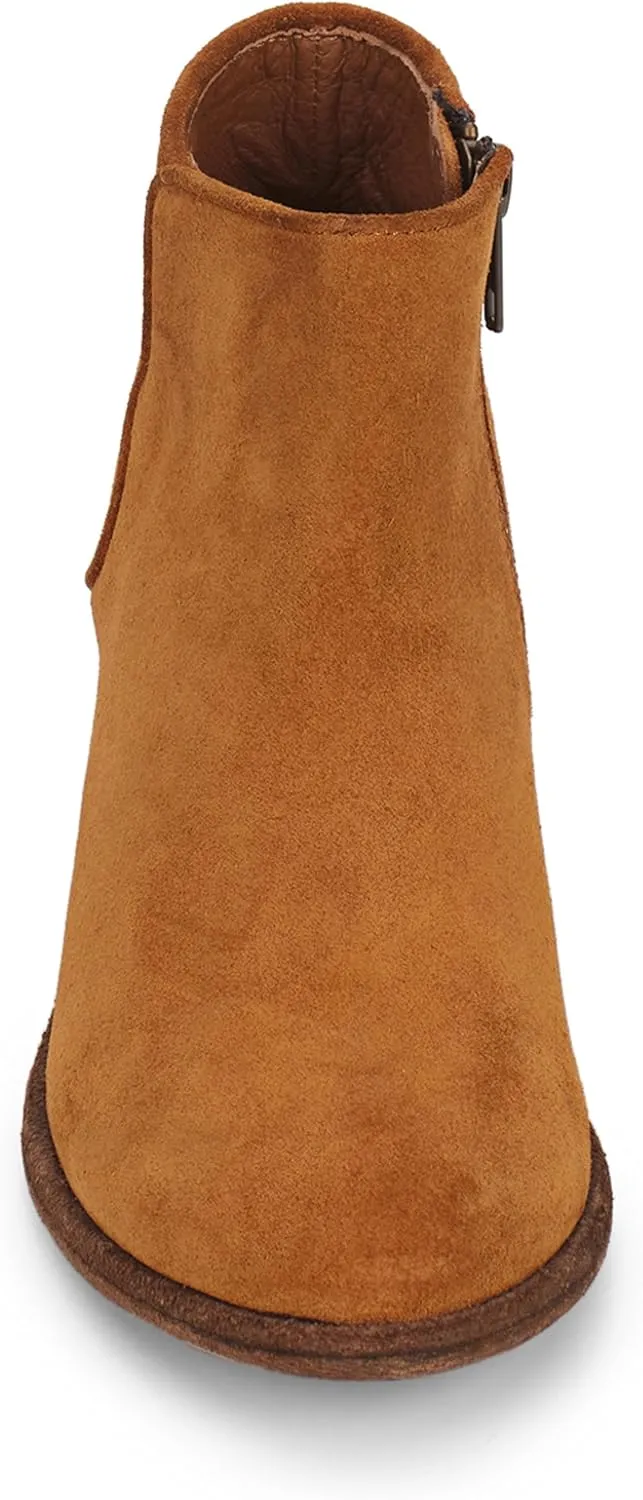 Frye Carson Piping Booties for Women Made from Soft Full-Grain Leather with Signature Western-Inspired Piping Detail and Supple Leather Lining – 4” Shaft Height