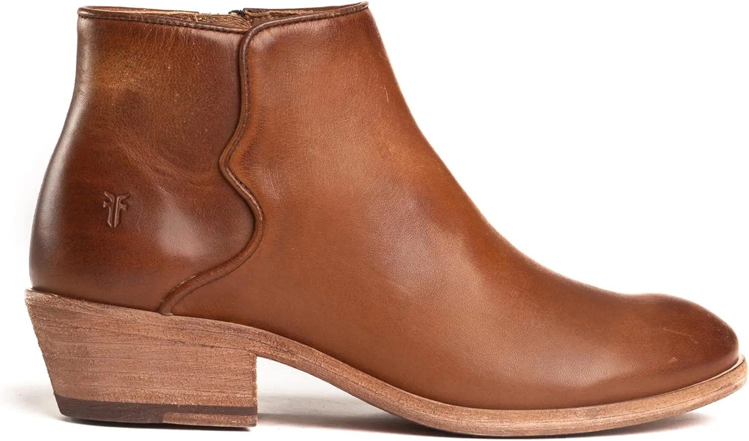 Frye Carson Piping Booties for Women Made from Soft Full-Grain Leather with Signature Western-Inspired Piping Detail and Supple Leather Lining – 4” Shaft Height