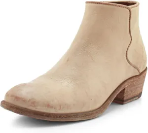 Frye Carson Piping Booties for Women Made from Soft Full-Grain Leather with Signature Western-Inspired Piping Detail and Supple Leather Lining – 4” Shaft Height