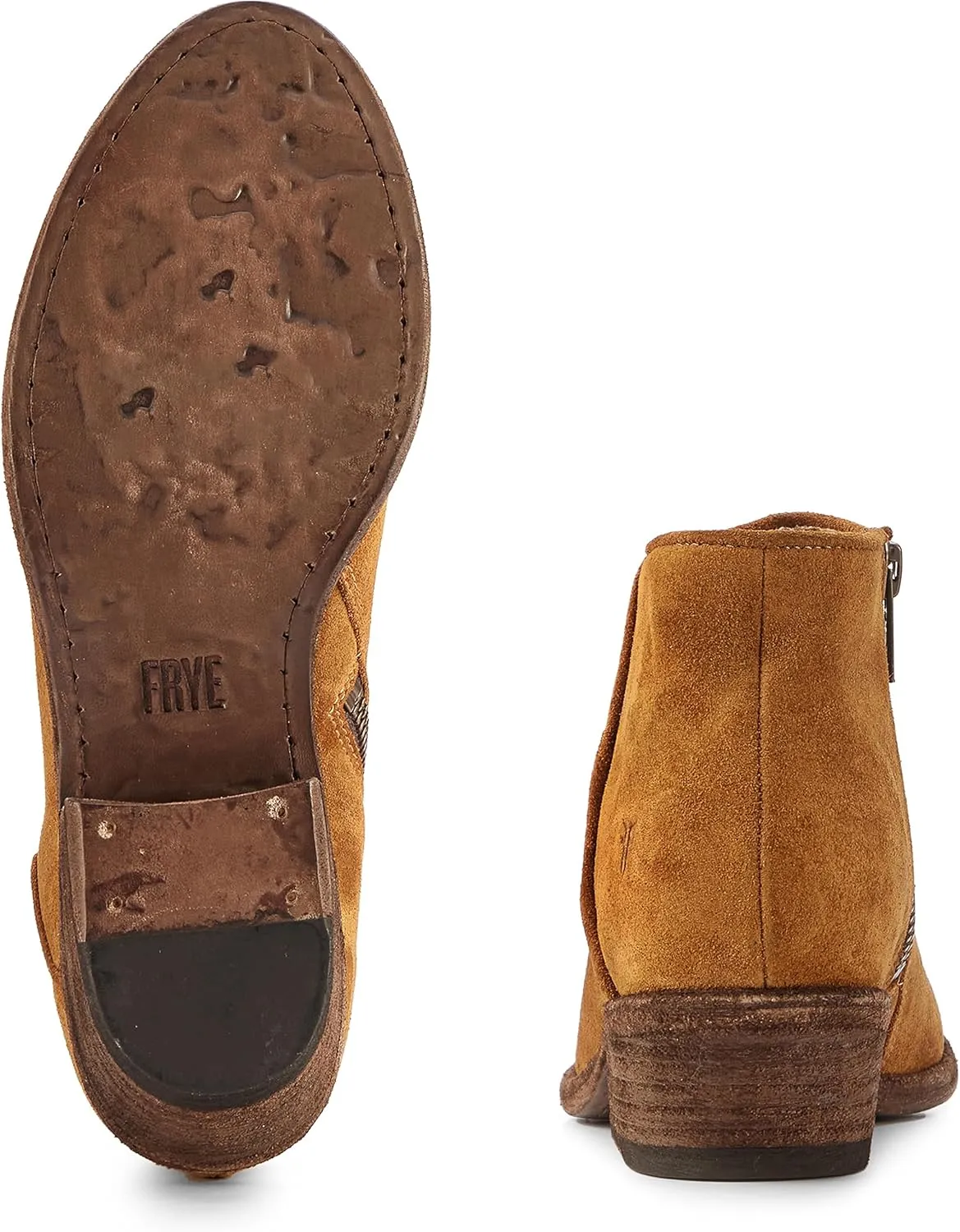 Frye Carson Piping Booties for Women Made from Soft Full-Grain Leather with Signature Western-Inspired Piping Detail and Supple Leather Lining – 4” Shaft Height