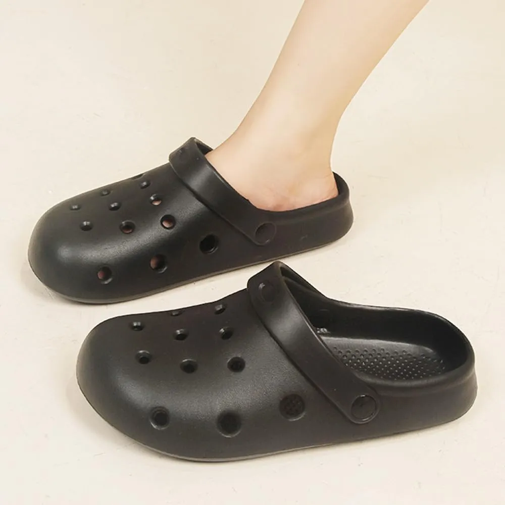 Garden Clogs for Women and Men, Slip On Mules Sandals Comfy Slippers Outside Home Casual Wear Non-Slip Air Cushion Thick Bottom Slides Shoes