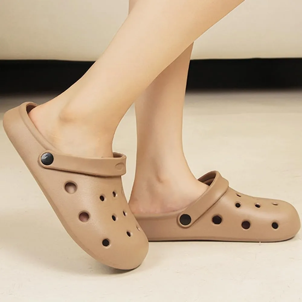 Garden Clogs for Women and Men, Slip On Mules Sandals Comfy Slippers Outside Home Casual Wear Non-Slip Air Cushion Thick Bottom Slides Shoes