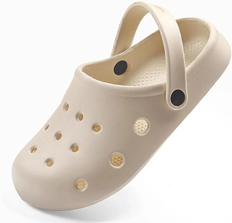 Garden Clogs for Women and Men, Slip On Mules Sandals Comfy Slippers Outside Home Casual Wear Non-Slip Air Cushion Thick Bottom Slides Shoes