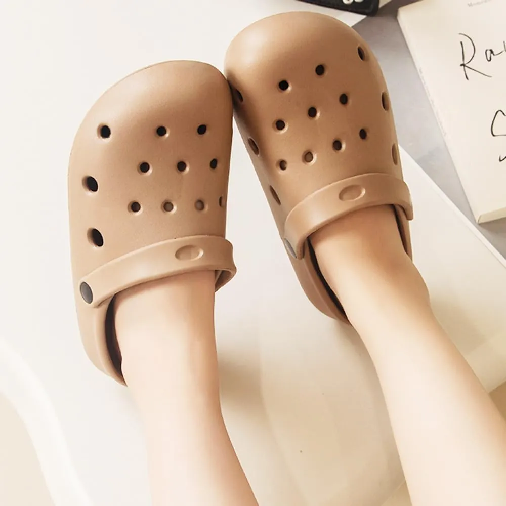 Garden Clogs for Women and Men, Slip On Mules Sandals Comfy Slippers Outside Home Casual Wear Non-Slip Air Cushion Thick Bottom Slides Shoes