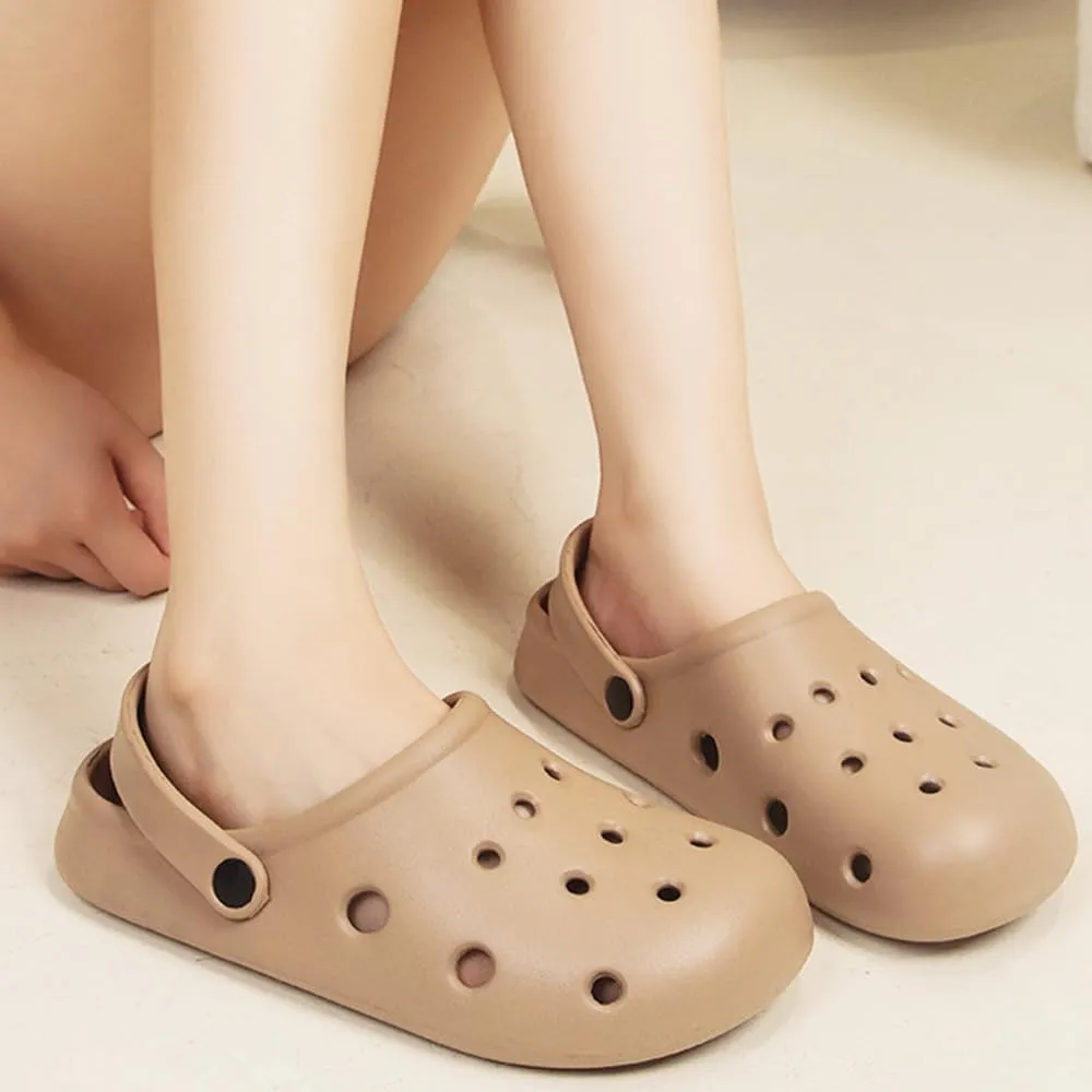 Garden Clogs for Women and Men, Slip On Mules Sandals Comfy Slippers Outside Home Casual Wear Non-Slip Air Cushion Thick Bottom Slides Shoes