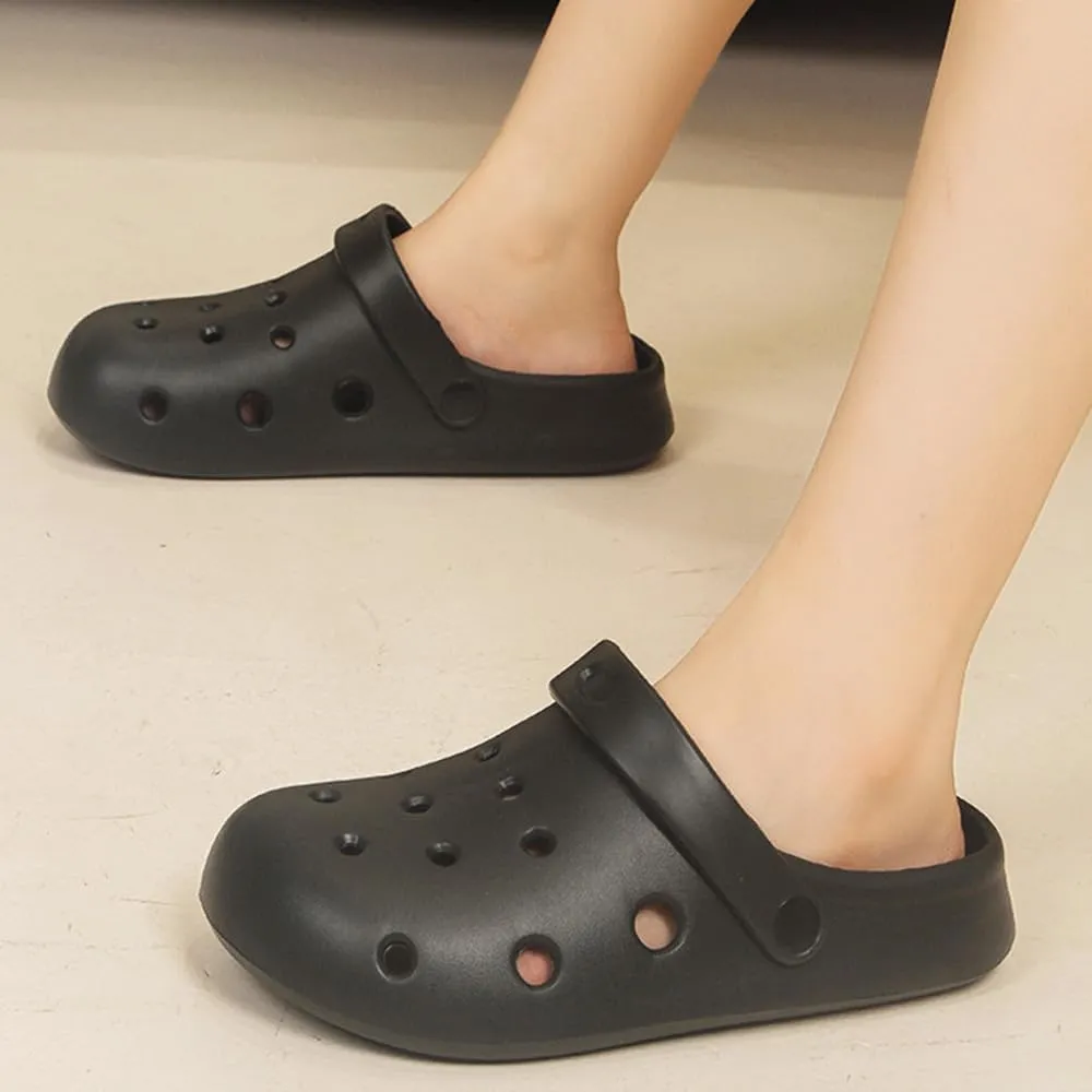 Garden Clogs for Women and Men, Slip On Mules Sandals Comfy Slippers Outside Home Casual Wear Non-Slip Air Cushion Thick Bottom Slides Shoes
