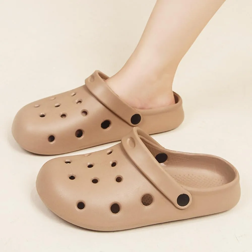 Garden Clogs for Women and Men, Slip On Mules Sandals Comfy Slippers Outside Home Casual Wear Non-Slip Air Cushion Thick Bottom Slides Shoes