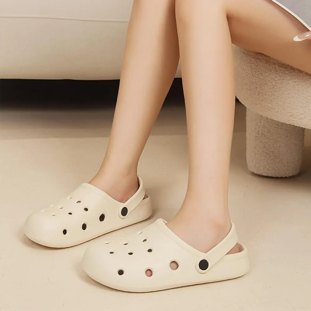 Garden Clogs for Women and Men, Slip On Mules Sandals Comfy Slippers Outside Home Casual Wear Non-Slip Air Cushion Thick Bottom Slides Shoes