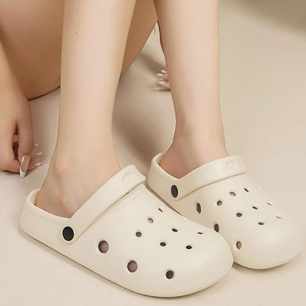 Garden Clogs for Women and Men, Slip On Mules Sandals Comfy Slippers Outside Home Casual Wear Non-Slip Air Cushion Thick Bottom Slides Shoes