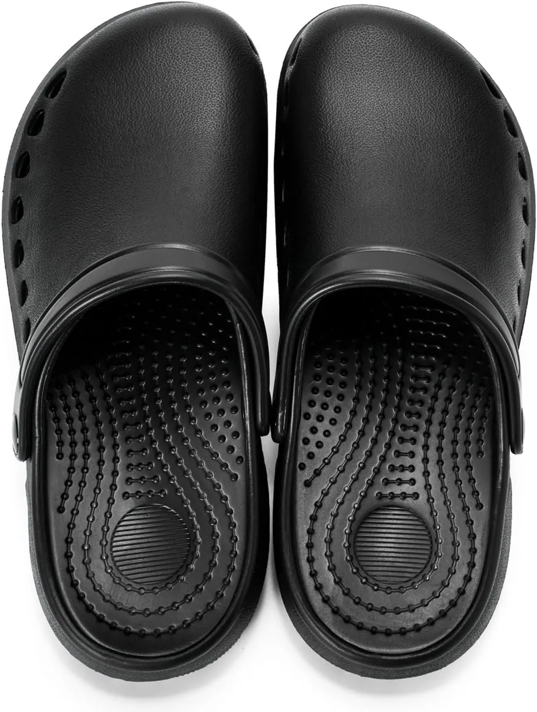 Gentle Arch Support Work Clogs Breathable Non Slip Shoes for Chef Nurse Garden Comfortable, Slip-on Lightweight Bistro Mules