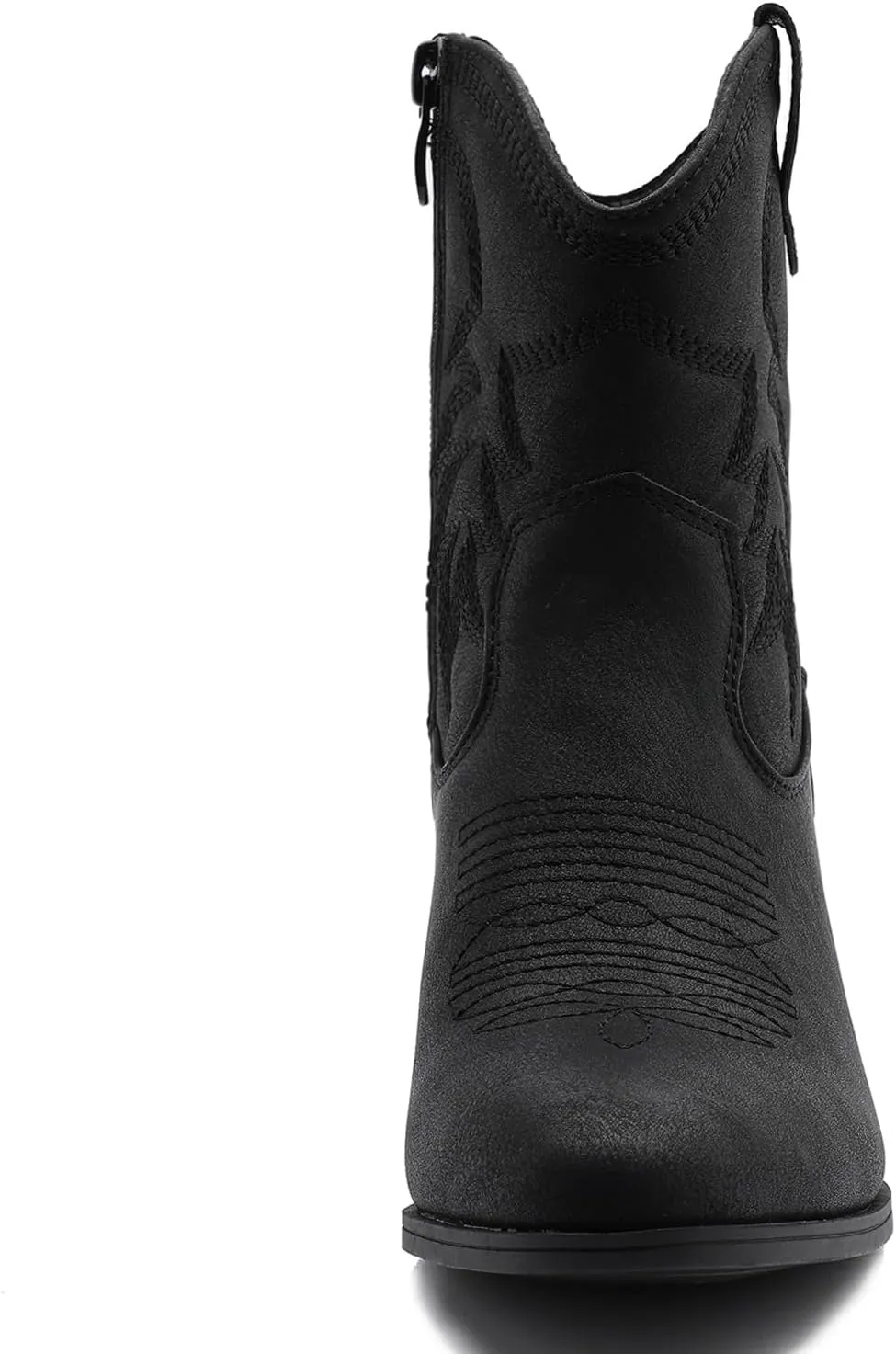 GLOBALWIN Women's Mid Calf The Western Cowboy Boots Fashion Cowgirl Boots For Women Low Heel