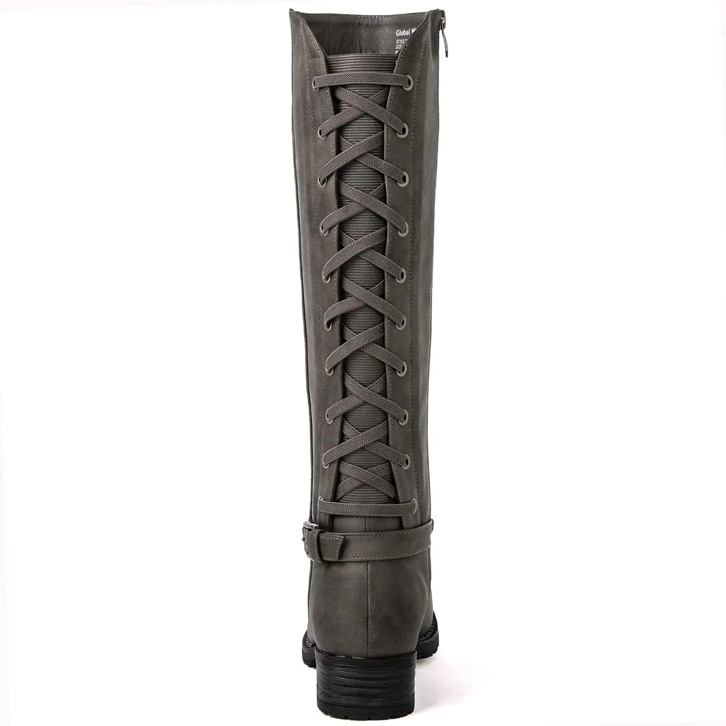 GLOBALWIN Women's Quilted Knee High Fashion Boots Strappy Boots For Women