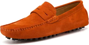 Go Tour Men's Penny Loafers Moccasin Driving Shoes Slip On Flats Boat Shoes