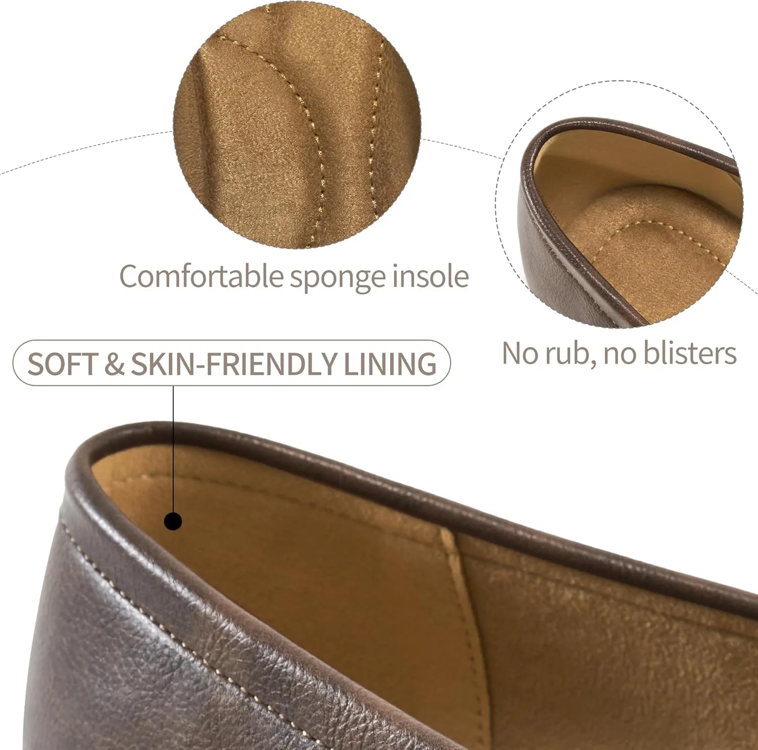 HARENCE Loafers for Women Comfortable Slip On Business Work Flats Shoes Casual Driving Moccasins Penny Loafer