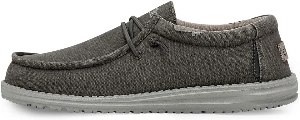 Hey Dude Men's Wally Wash | Men’s Shoes Lace Up Loafers Comfortable & Light-Weight