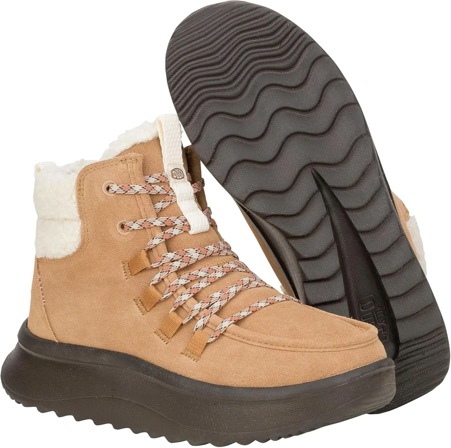 Hey Dude Women's Wendy Peak Apres Suede Cozy Ankle Boot