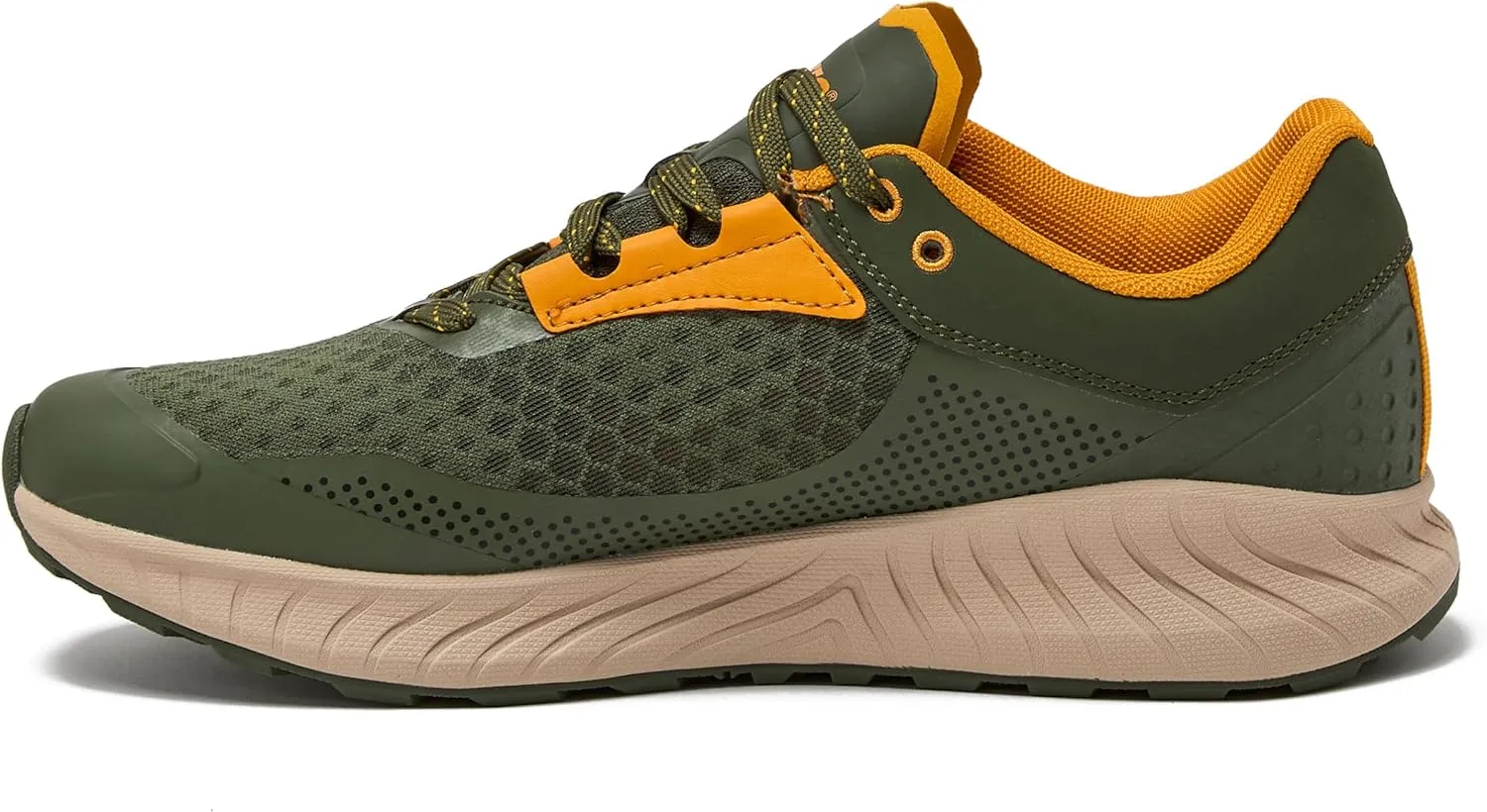 HI-TEC Avalon Trail Running Shoes for Men, Lightweight Breathable Mens Hiking Sneakers or Athletic Walking Shoes for Men, Black, Grey or Green, Size 7-14 Men Shoes