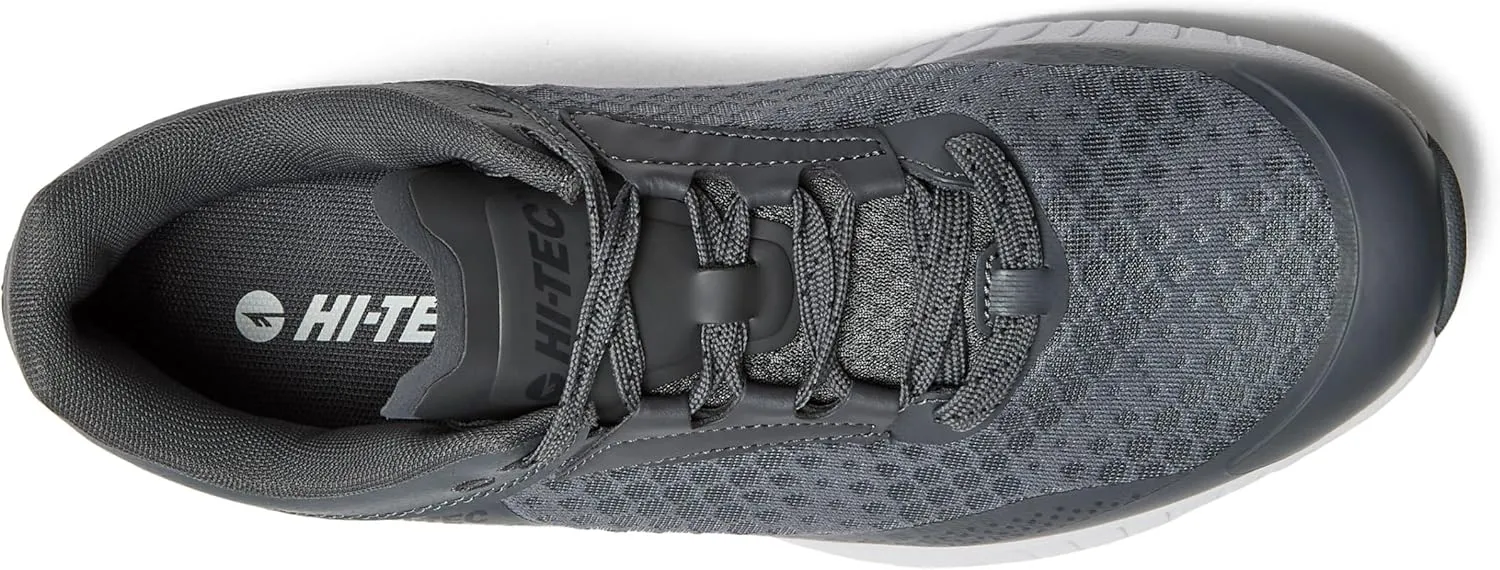 HI-TEC Avalon Trail Running Shoes for Men, Lightweight Breathable Mens Hiking Sneakers or Athletic Walking Shoes for Men, Black, Grey or Green, Size 7-14 Men Shoes