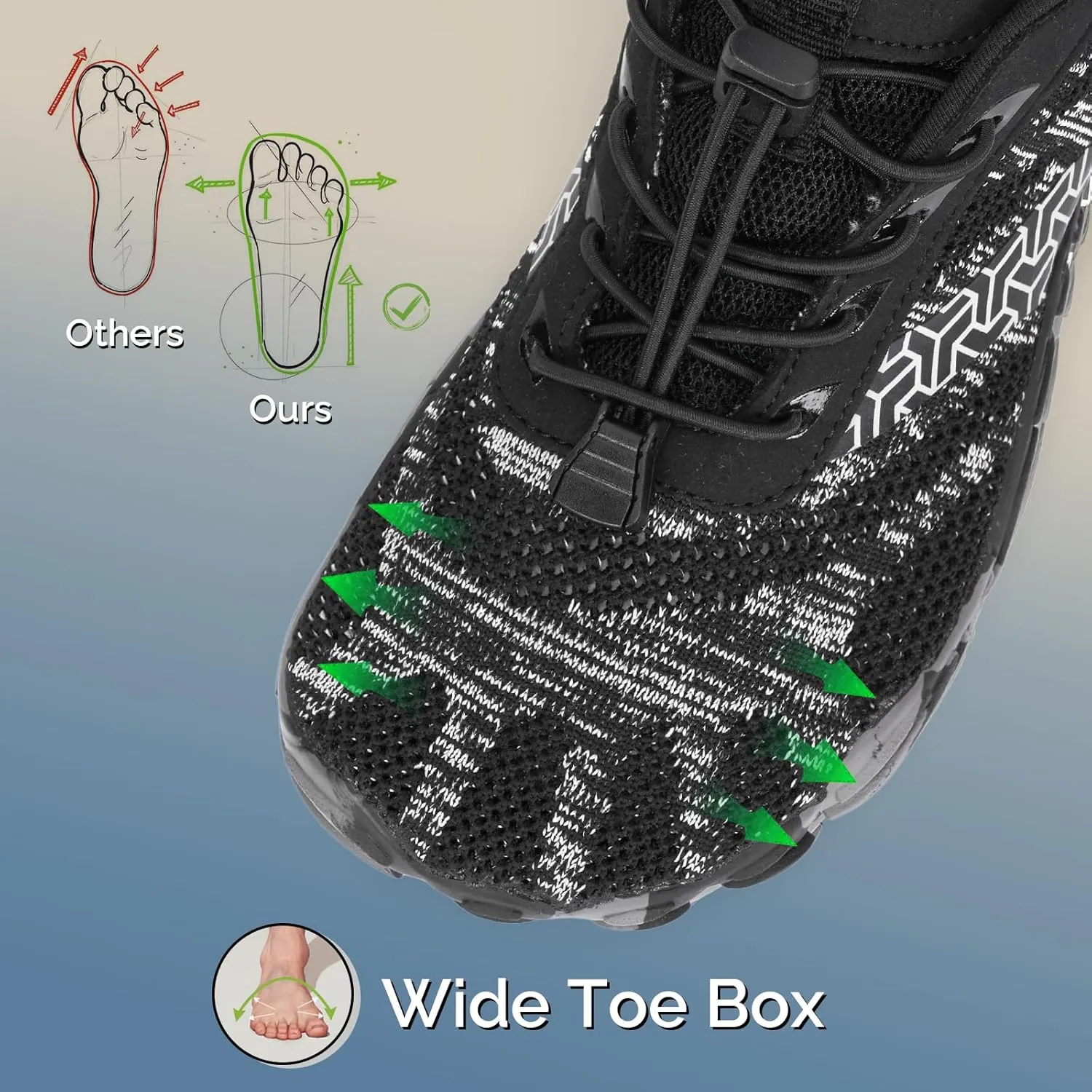 HiGropcore Barefoot Shoes Women Men Hike Minimalist Shoes Wide Toe Box Zero Drop Grounded Footwear for Hiking Walking Daily Wear