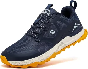 HOBIBEAR Men's Trail Running Shoes | Wide Toe | Trekking | Non-Slip Hiking Sneakers