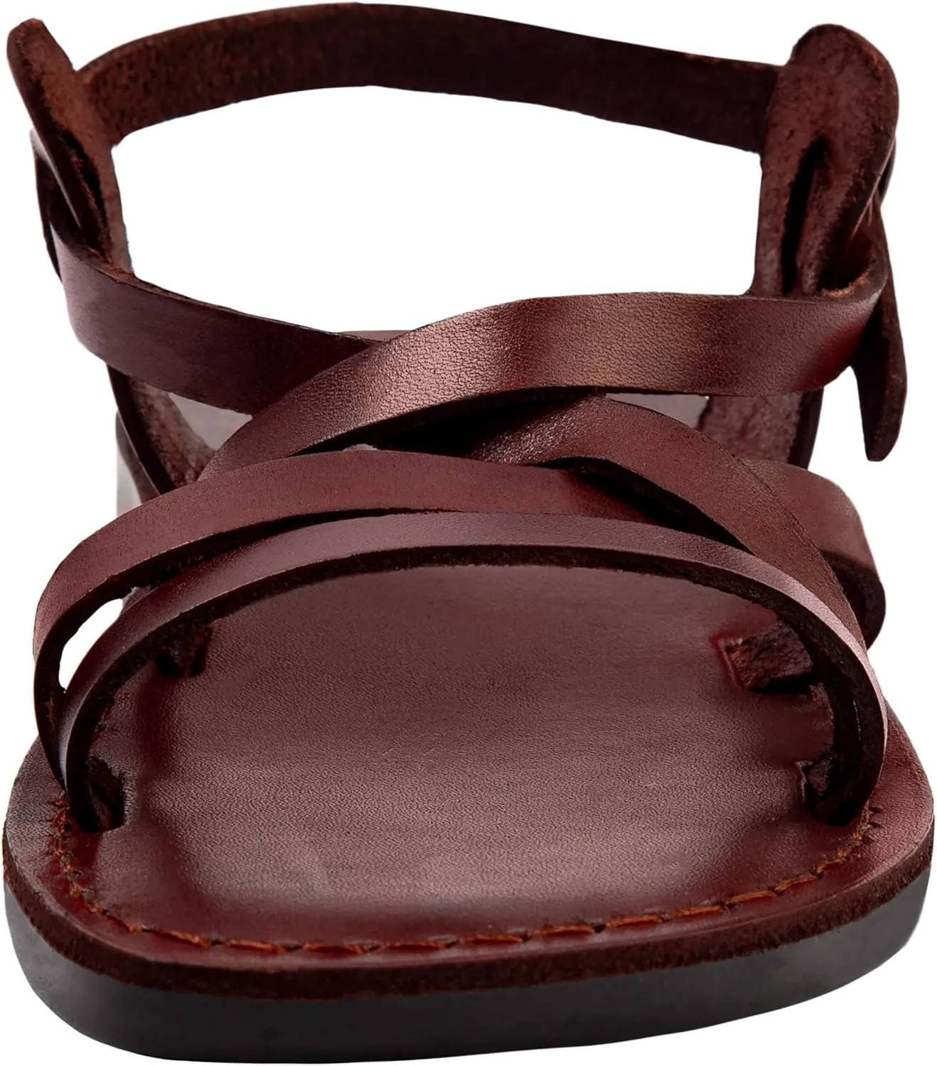 Holy Land Market Men/Women Biblical Jesus Leather Sandals/Slides From Jerusalem (Yashua-Style II)