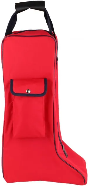 Horse Riding Tall Boot Bag Tall Boots Carry Pouch, Equestrian Equipment Organizer,Portable Tall Boots Storage Bags Knight Boot Bag for Home (red)