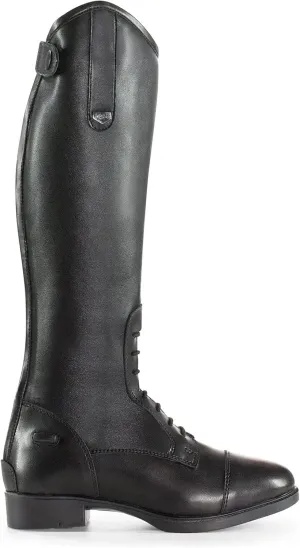 HORZE Rover Kids' Tall Field Boots, Starter Horse Riding Boots with Stretchy Easy-Fit Synthetic Leather and Rear Zipper