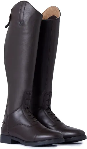 HORZE Rover Women's Synthetic Leather Classic Tall Field Riding Boots | Water-Resistant with Laces and Rear Zipper