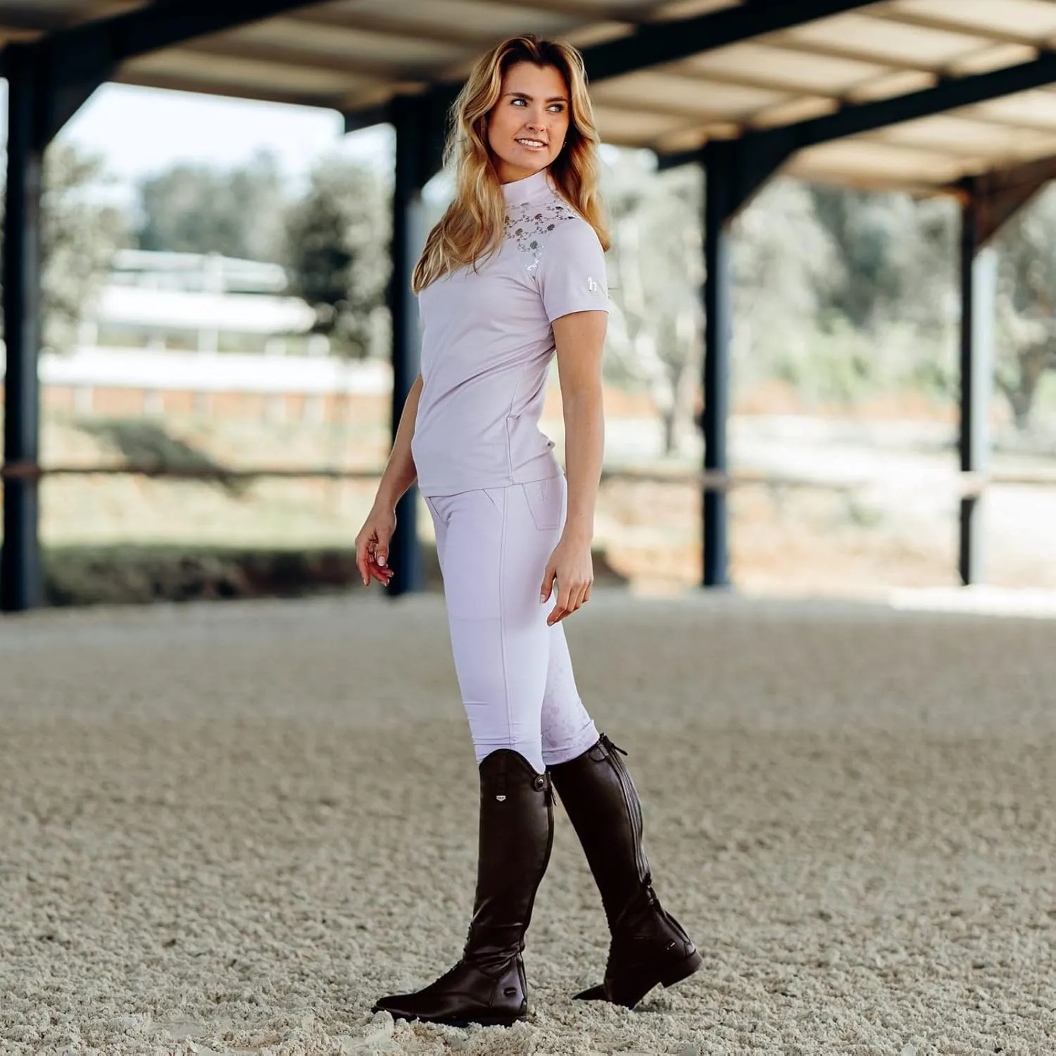 HORZE Rover Women's Synthetic Leather Classic Tall Field Riding Boots | Water-Resistant with Laces and Rear Zipper