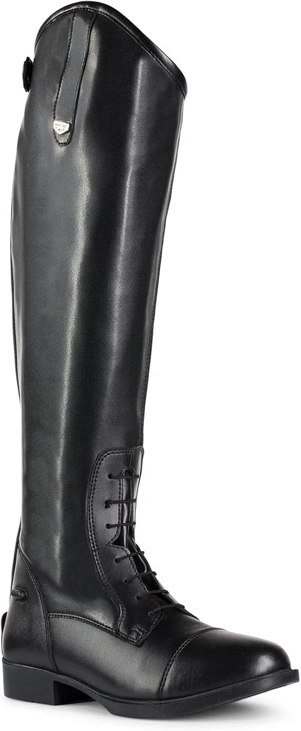 HORZE Women’s Rover Tall Field Boots, Synthetic Leather Horse Riding Boots with Rear Zipper | US Sizes | All-Weather, Water-Resistant