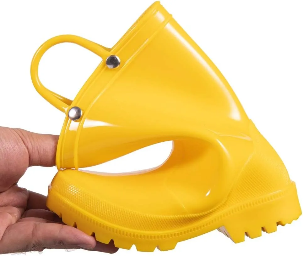 HugRain Toddler Kids Lightweight Adorable Rain Boots